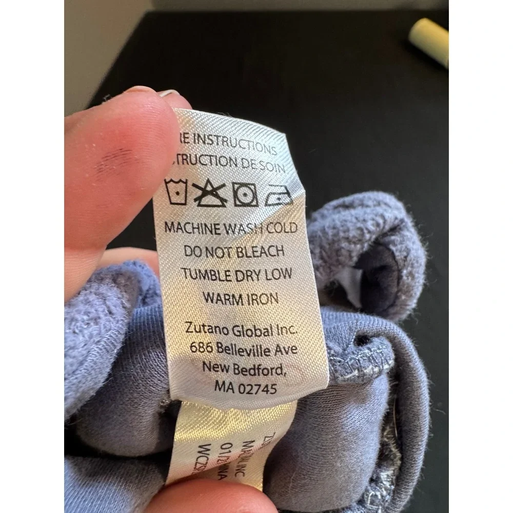 Zutano Cozie Fleece Baby Booties Periwinkle Blue 6M Snap Stay-On WCZSP21-4